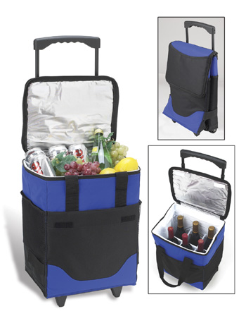 6 Bottle Collapsible Rolling Cooler - 395D